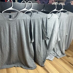 Gray T-Shirts Collection Mens light grey tshirt bundle 2X